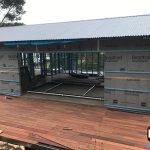 colorbond roof on Venus bay kit home by bribuild