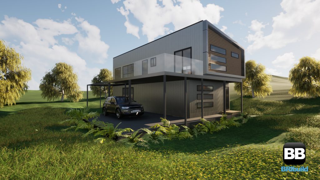 steel frame kit home by bribuild