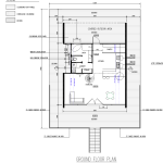 A frame with loft ground floor plan bb