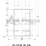 The Jamieson one bedroom A-frame retreat cabin kit