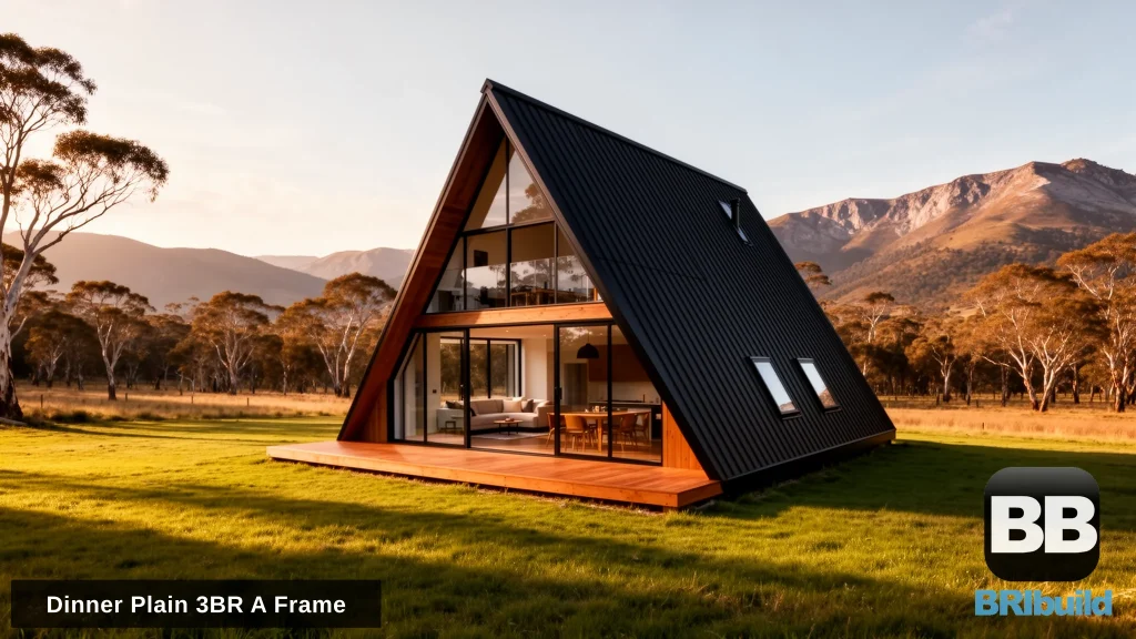 The Dinner Plain 3 Bedroom A-Frame Kit Home