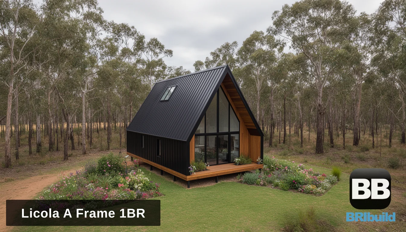 The Licola 1 Bedroom A-frame Kit Home