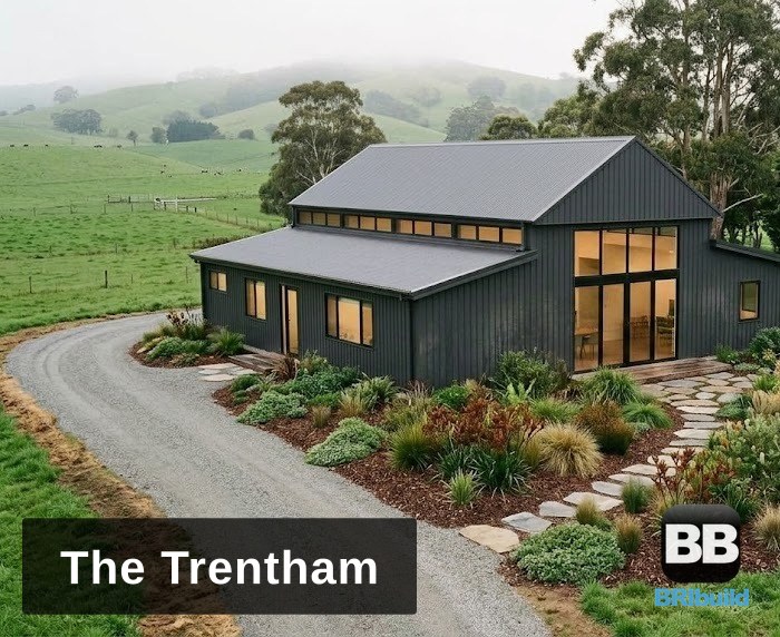The Trentham 6 bedroom barn kit home by BRIbuild
