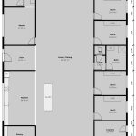 The Trentham 6 bedroom barn kit home concept floor plan